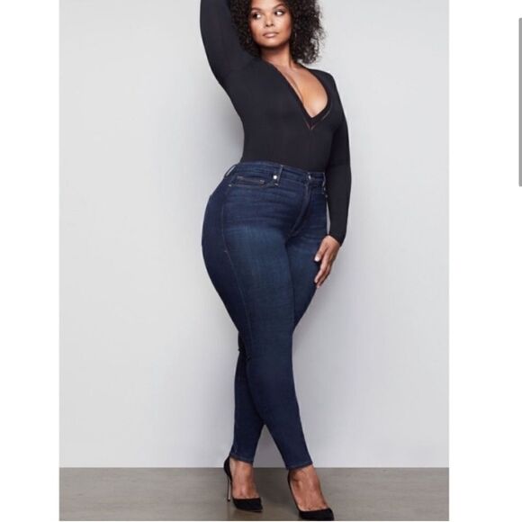 Good American Good Legs High Rise Skinny Jean Stretchy - Picture 2 of 14